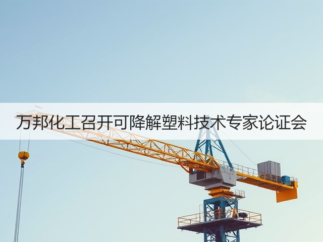 万邦化工召开可降解塑料技术专家论证会 万邦化工召开可降解塑料技术专家论证会