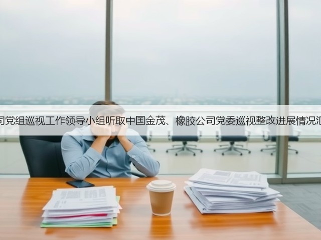 公司党组巡视工作领导小组听取中国金茂、橡胶公司党委巡视整改进展情况汇报 公司党组巡视工作领导小组听取中国金茂、橡胶公司党委巡视整改进展情况汇报