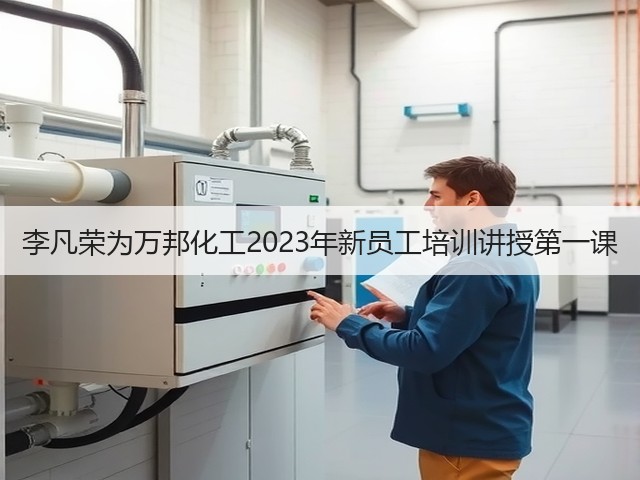 李凡荣为万邦化工2023年新员工培训讲授第一课 李凡荣为万邦化工2023年新员工培训讲授第一课