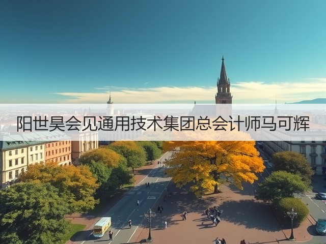 阳世昊会见通用技术集团总会计师马可辉 阳世昊会见通用技术集团总会计师马可辉