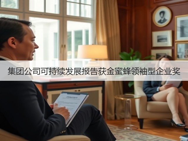 集团公司可持续发展报告获金蜜蜂领袖型企业奖 集团公司可持续发展报告获金蜜蜂领袖型企业奖
