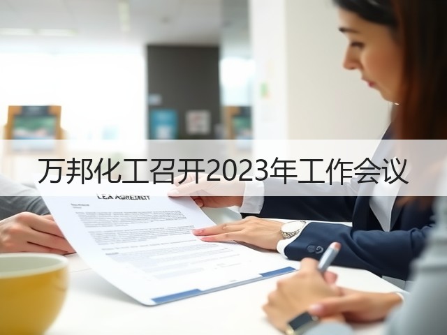 万邦化工召开2023年工作会议 万邦化工召开2023年工作会议
