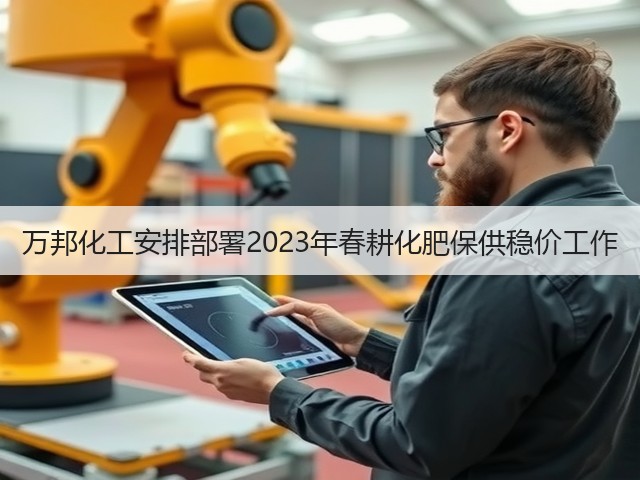 万邦化工安排部署2023年春耕化肥保供稳价工作 万邦化工安排部署2023年春耕化肥保供稳价工作