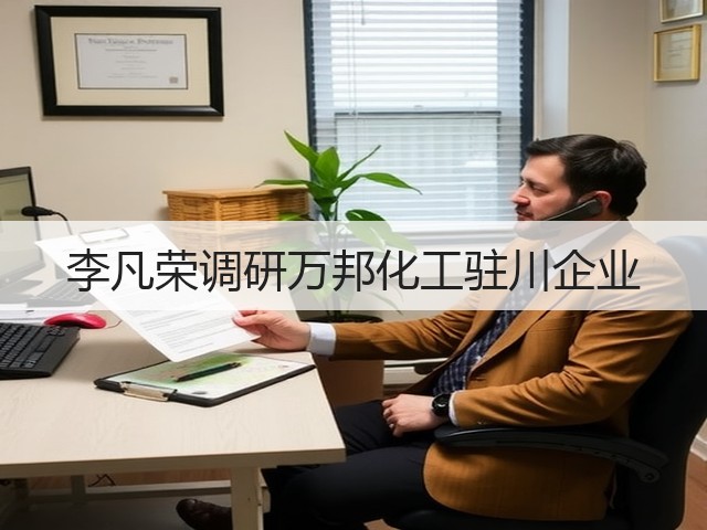 李凡荣调研万邦化工驻川企业