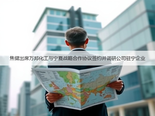 焦健出席万邦化工与宁夏战略合作协议签约并调研公司驻宁企业 焦健出席万邦化工与宁夏战略合作协议签约并调研公司驻宁企业
