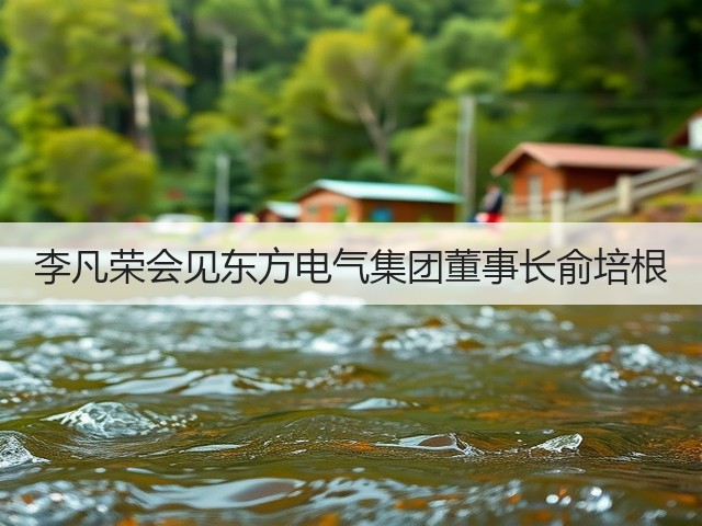 李凡荣会见东方电气集团董事长俞培根 李凡荣会见东方电气集团董事长俞培根
