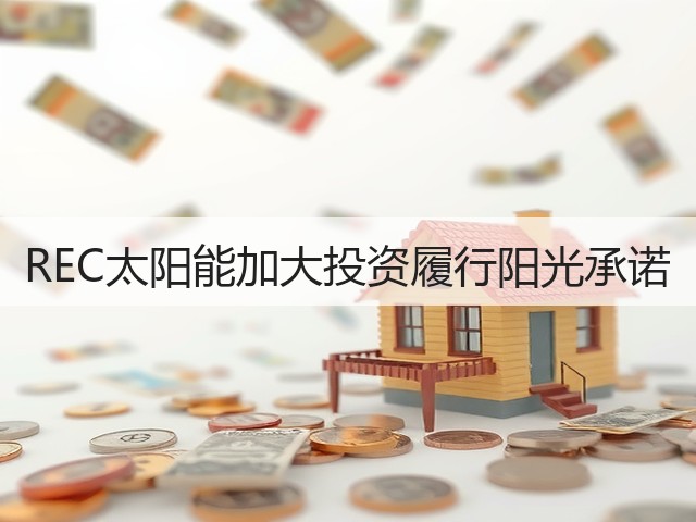 REC太阳能加大投资履行阳光承诺