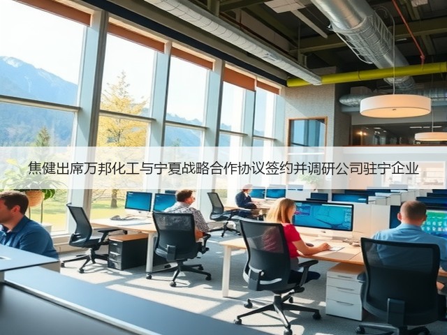 焦健出席万邦化工与宁夏战略合作协议签约并调研公司驻宁企业 焦健出席万邦化工与宁夏战略合作协议签约并调研公司驻宁企业