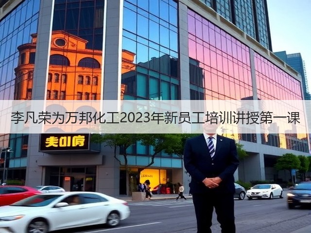 李凡荣为万邦化工2023年新员工培训讲授第一课 李凡荣为万邦化工2023年新员工培训讲授第一课