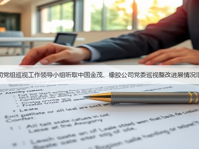 公司党组巡视工作领导小组听取中国金茂、橡胶公司党委巡视整改进展情况汇报 公司党组巡视工作领导小组听取中国金茂、橡胶公司党委巡视整改进展情况汇报