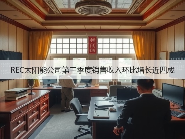 REC太阳能公司第三季度销售收入环比增长近四成