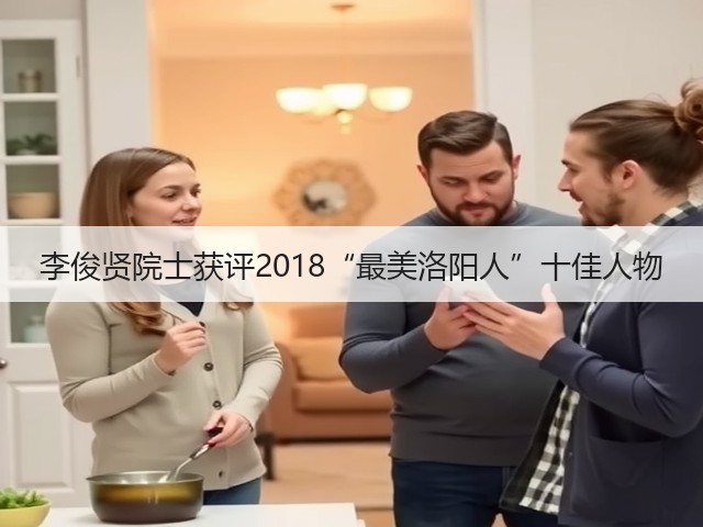 李俊贤院士获评2018“最美洛阳人”十佳人物