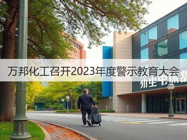万邦化工召开2023年度警示教育大会 万邦化工召开2023年度警示教育大会