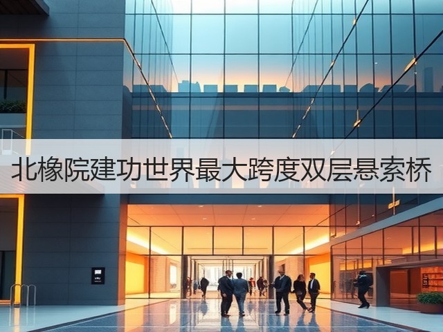 北橡院建功世界最大跨度双层悬索桥 北橡院建功世界最大跨度双层悬索桥