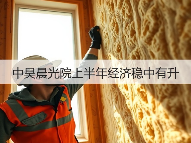 中昊晨光院上半年经济稳中有升 中昊晨光院上半年经济稳中有升